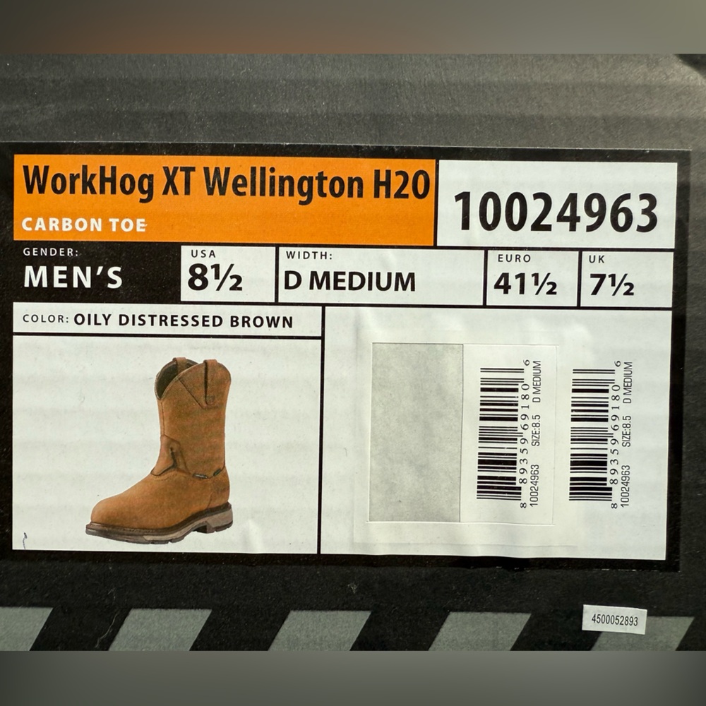 Ariat Workshop CT Wellington H20 Work Boots with Carbon Toe in Dark Brown